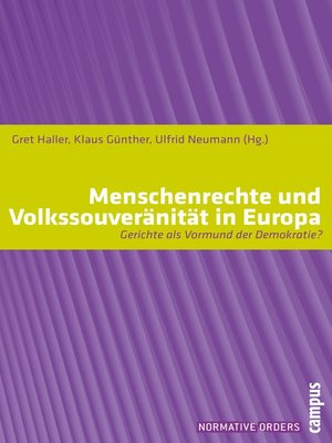 cover image of Menschenrechte und Volkssouveränität in Europa